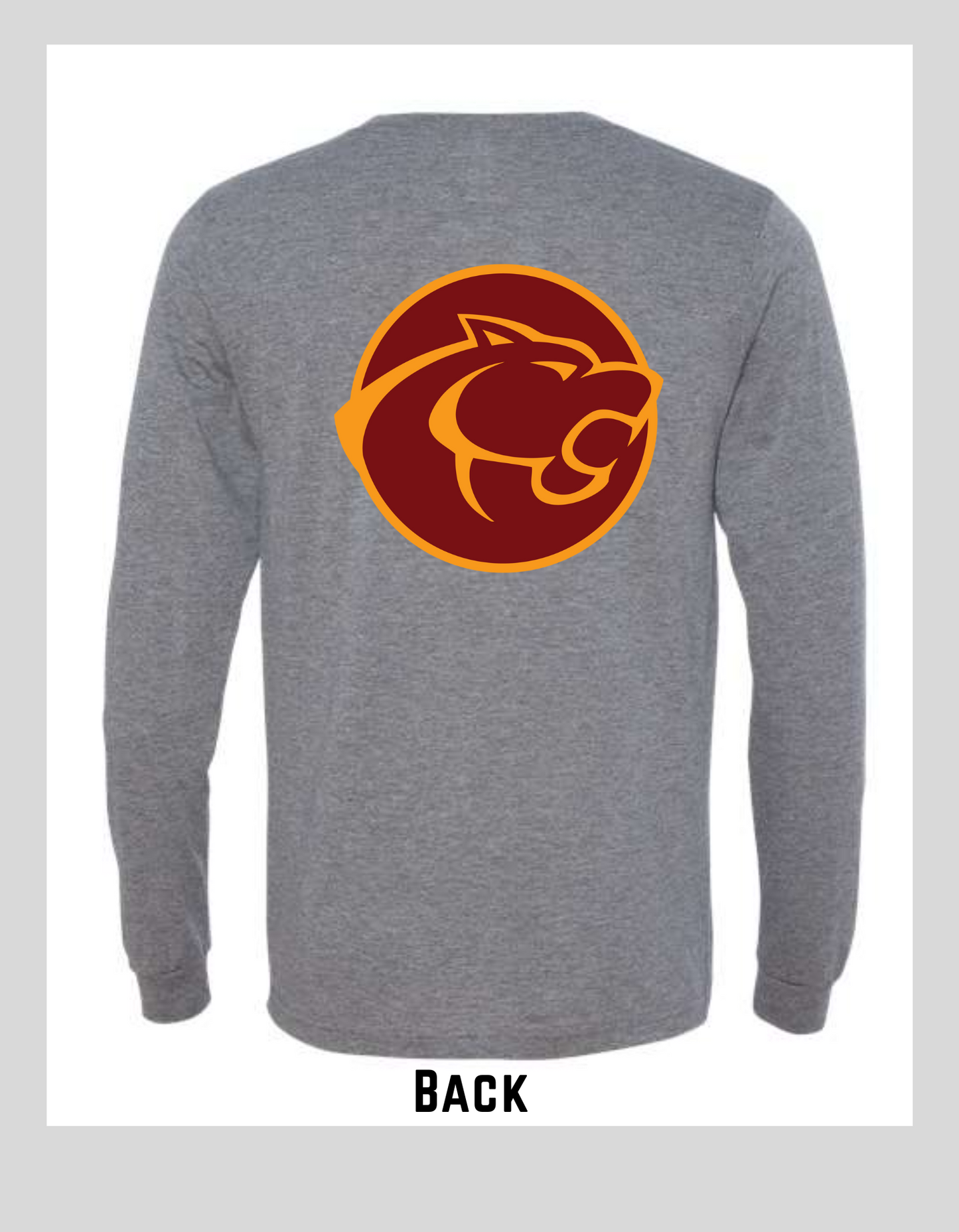 Long Sleeve Dad T-shirt, Bella Canvas Tri Blend- Grey
