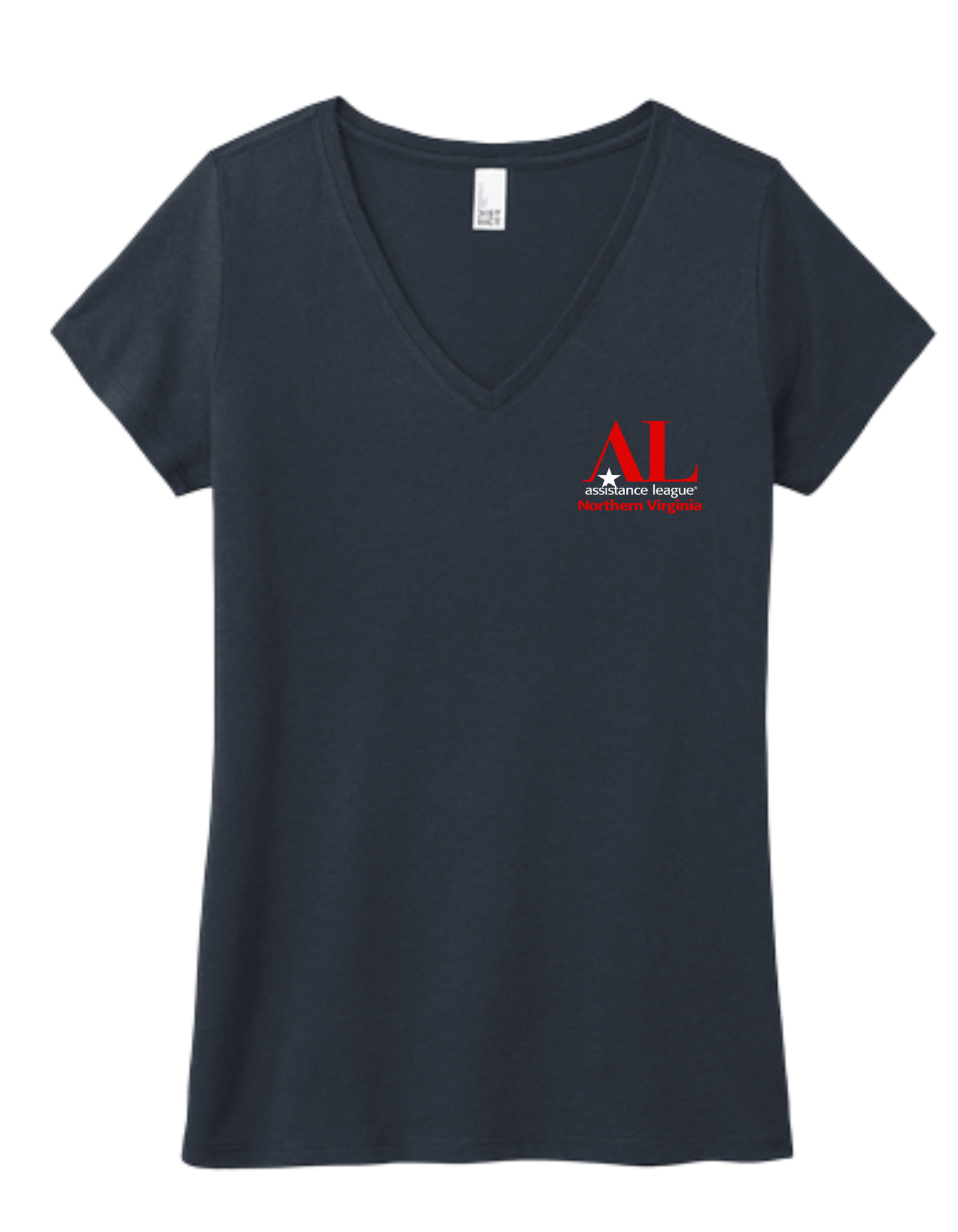 Navy Tri Blend T-Shirt, V-Neck & Crew Neck