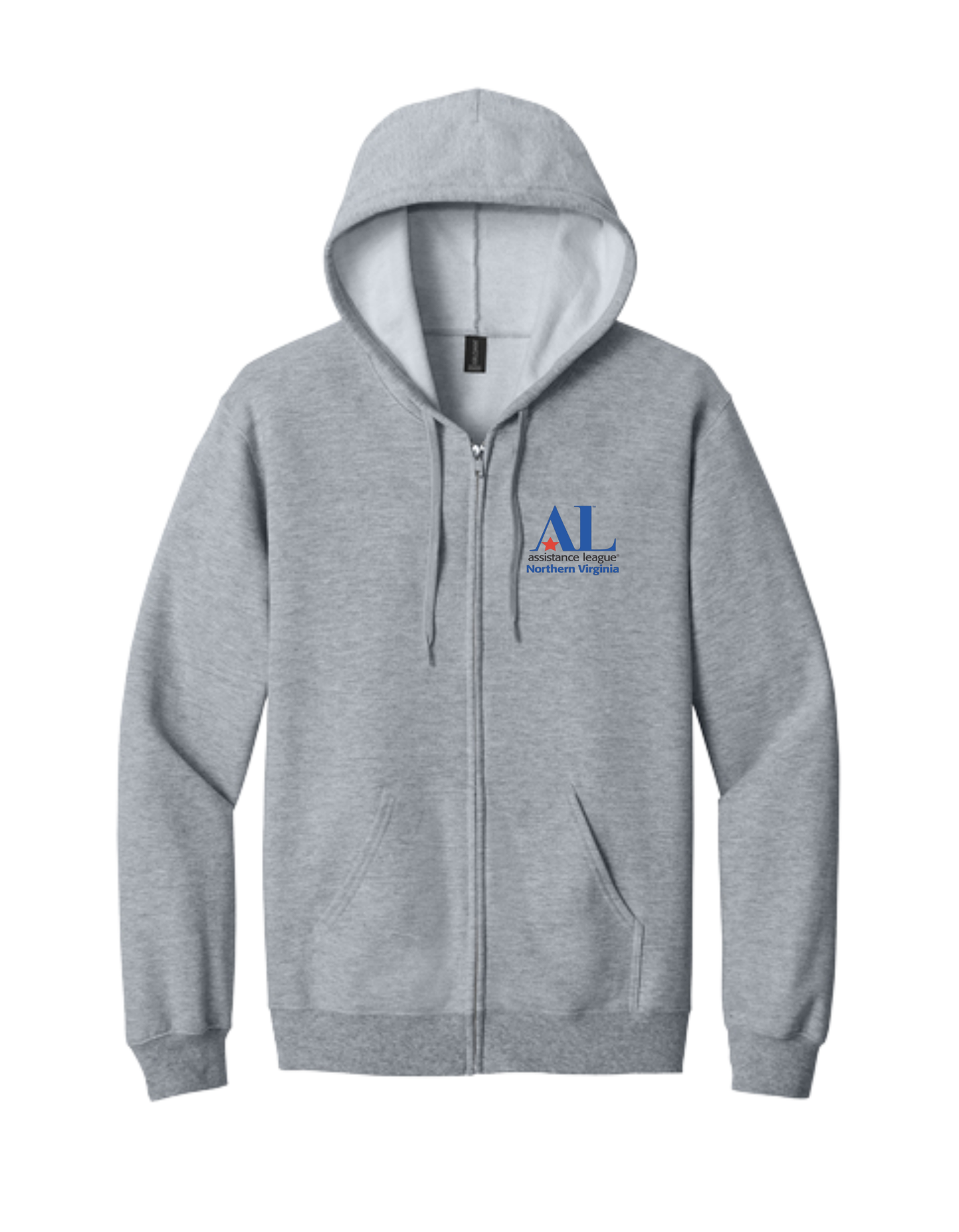 Full Zip Sweatshirt, Grey