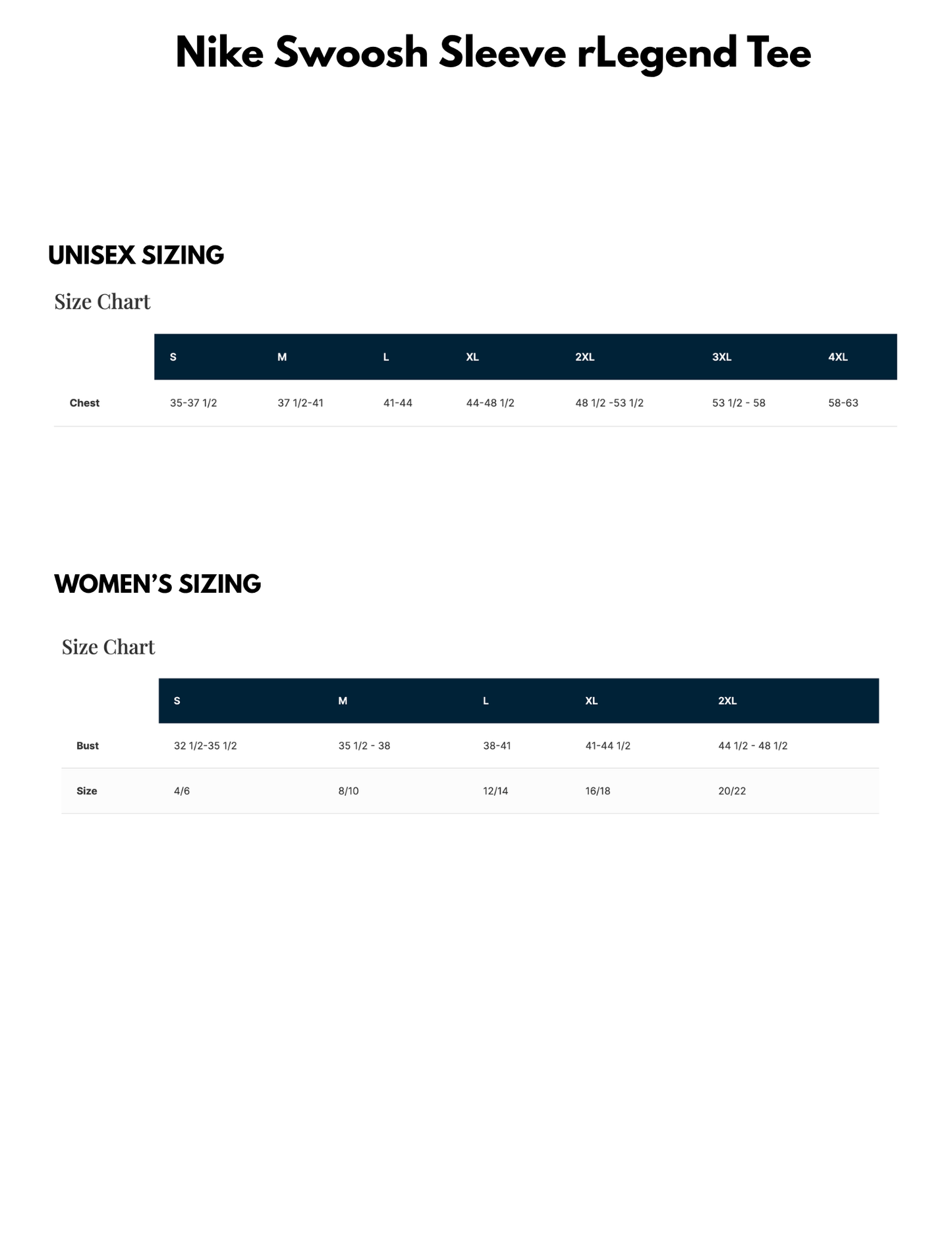 Nike Unisex & Women's T-shirt: White, Black or Maroon