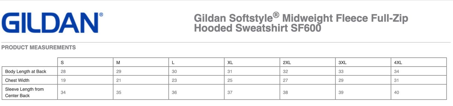 Full Zip Sweatshirt, Gildan: Sport Grey
