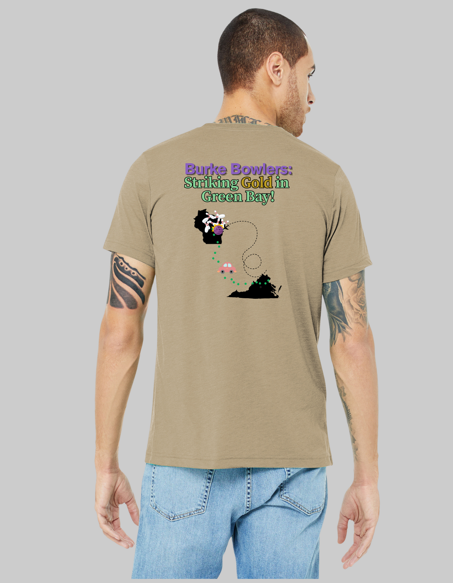 T-shirt Unisex Dad Triblend Bella & Canvas Short Sleeve Maroon
