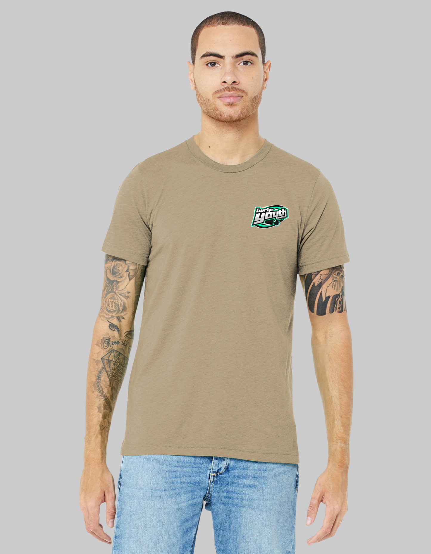 T-shirt Unisex Dad Triblend Bella & Canvas Short Sleeve Maroon