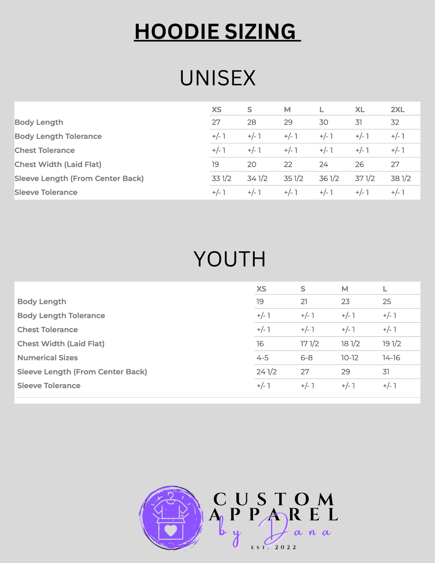 Hoodie Sweatshirt- Youth & Adult