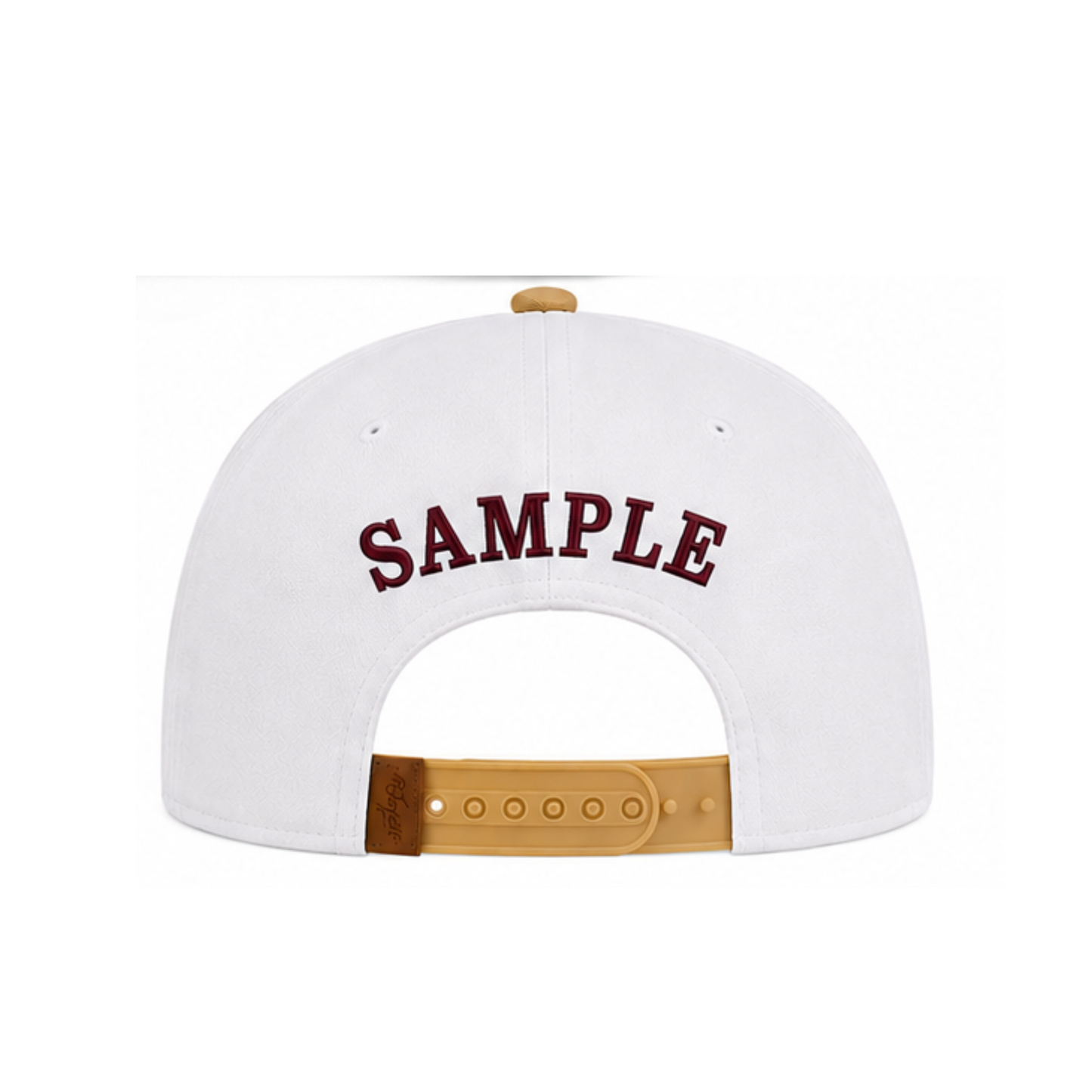 White/Gold Cap w/ name on back