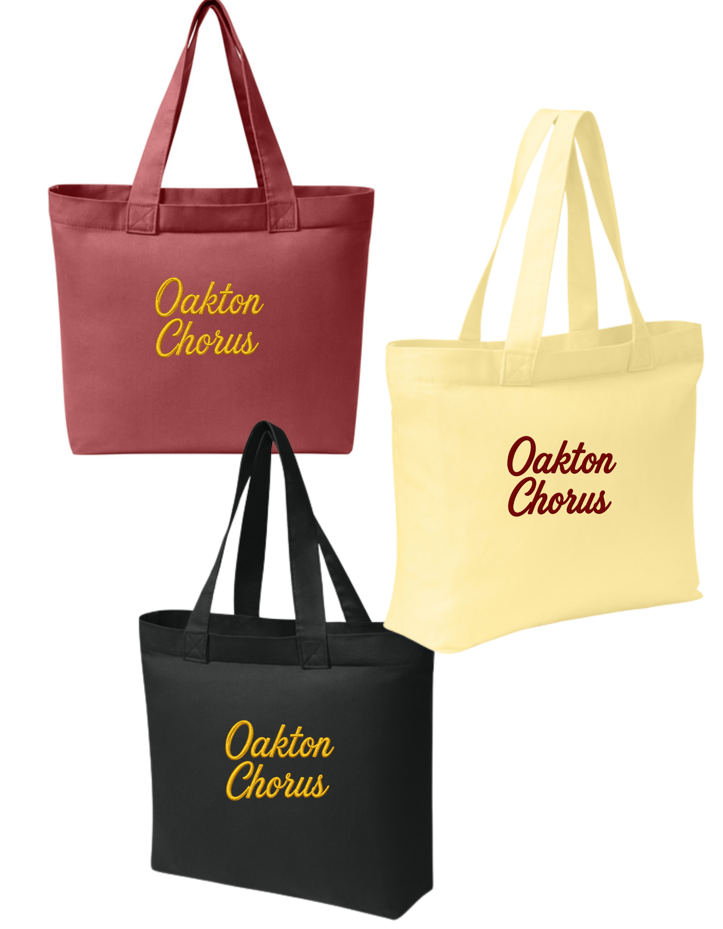 Tote: Crimson, Butter or Black
