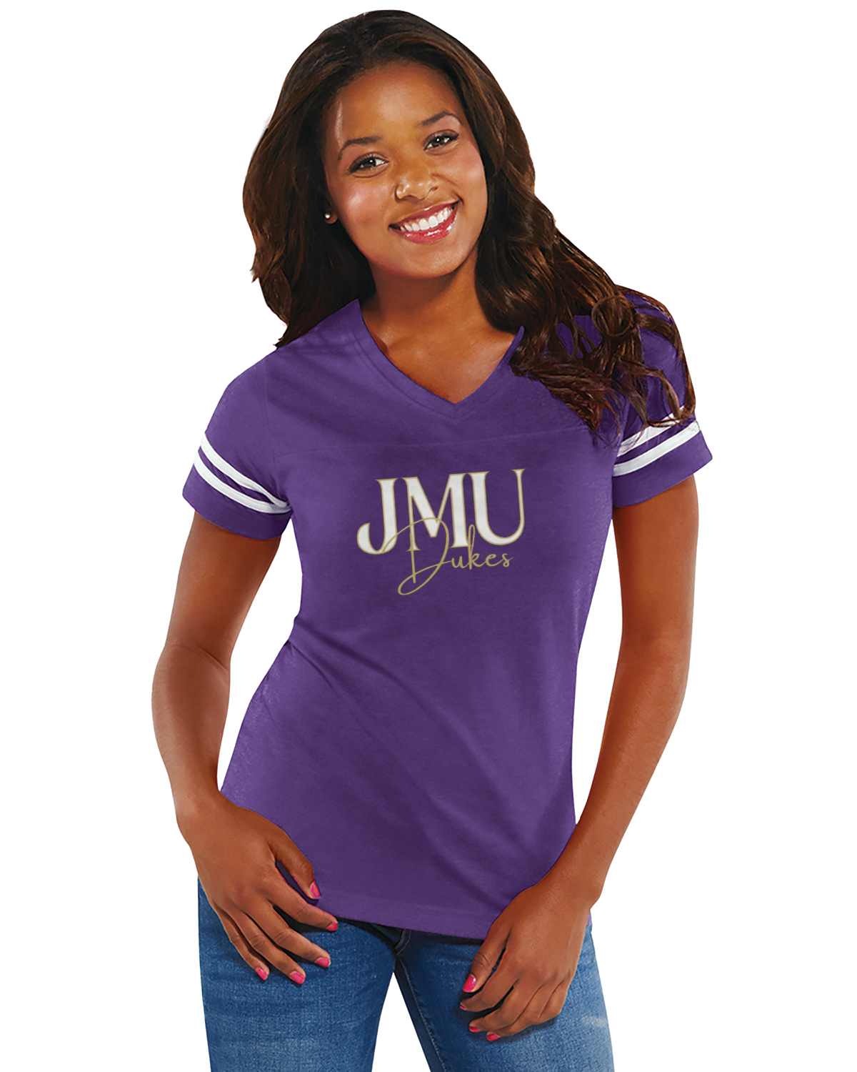 Purple JMU Women's Football Jersey