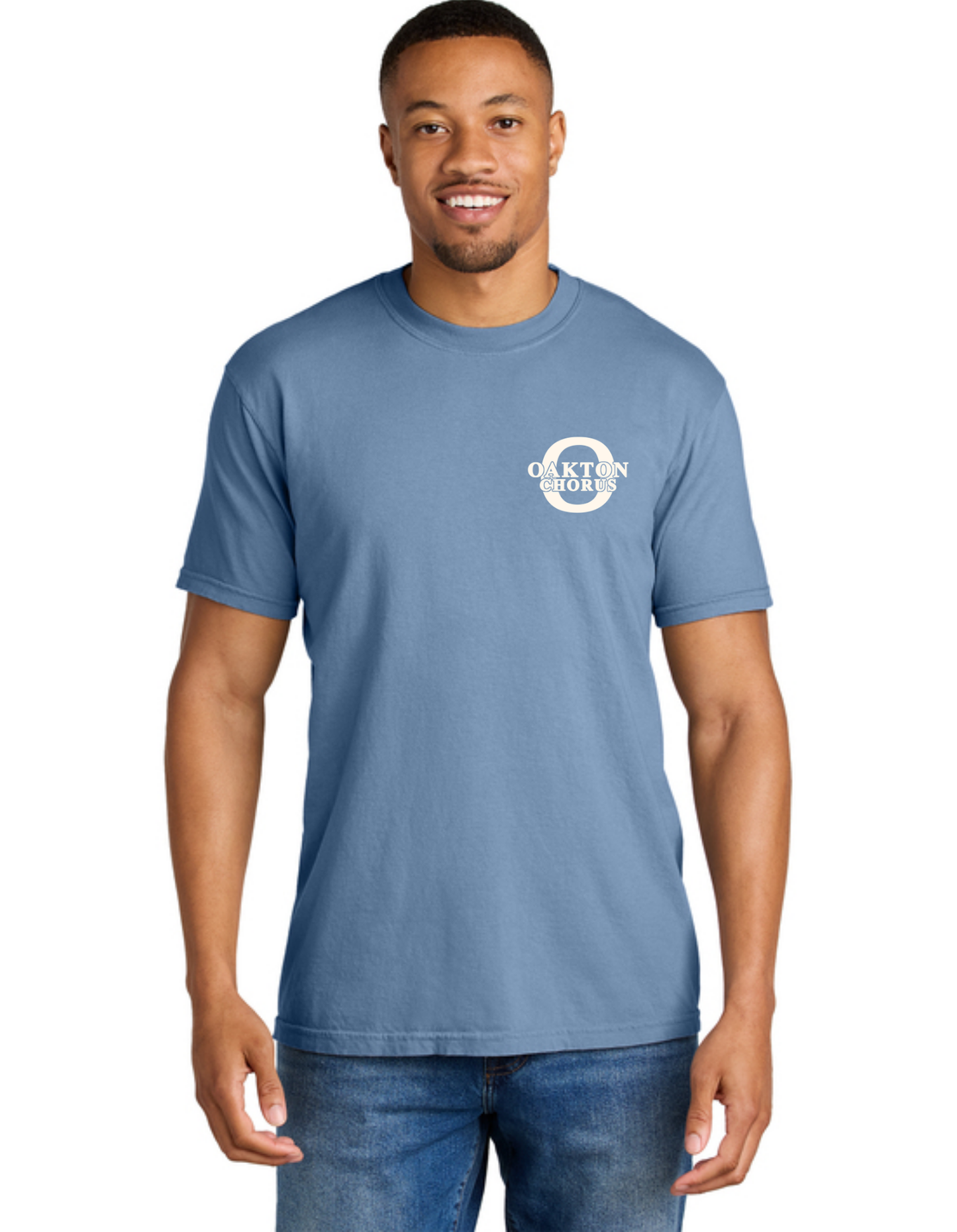 Short Sleeve T-shirt,  Washed Denim