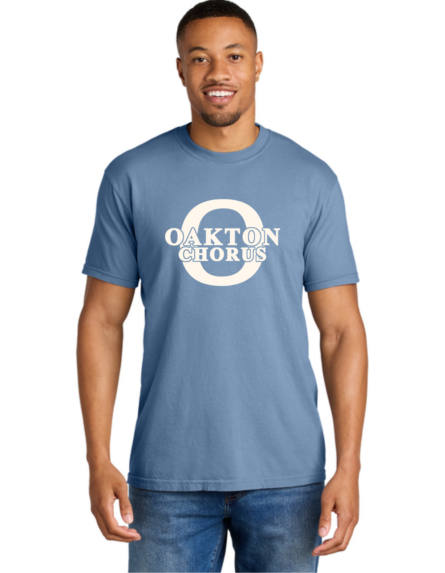 Short Sleeve T-shirt,  Washed Denim