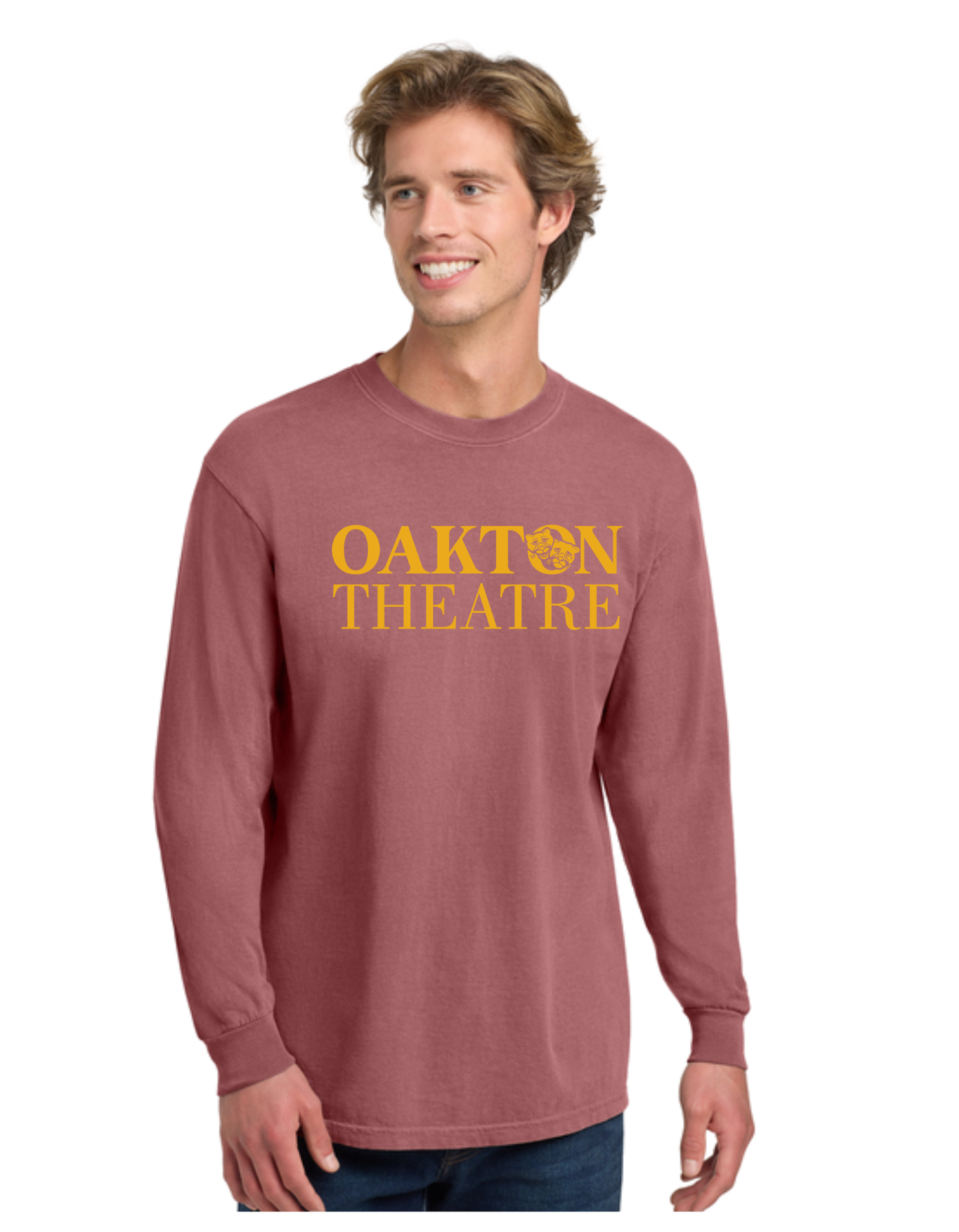Long Sleeve Comfort Colors T-shirt - Brick