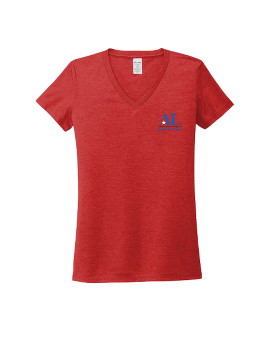 Red Frost Tri Blend T-Shirt, V-Neck & Crew Neck
