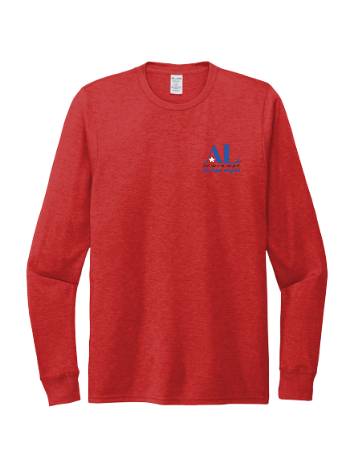Red Frost Tri Blend T-Shirt, Long Sleeve Unisex