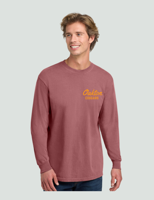 Long Sleeve Comfort Colors T-shirt - Brick