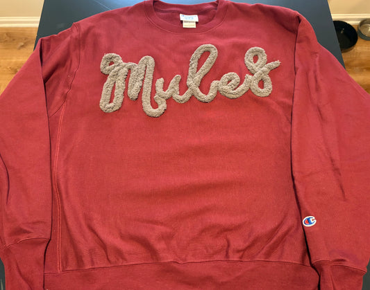 Yarn Embroidery "Mules" Sweatshirt