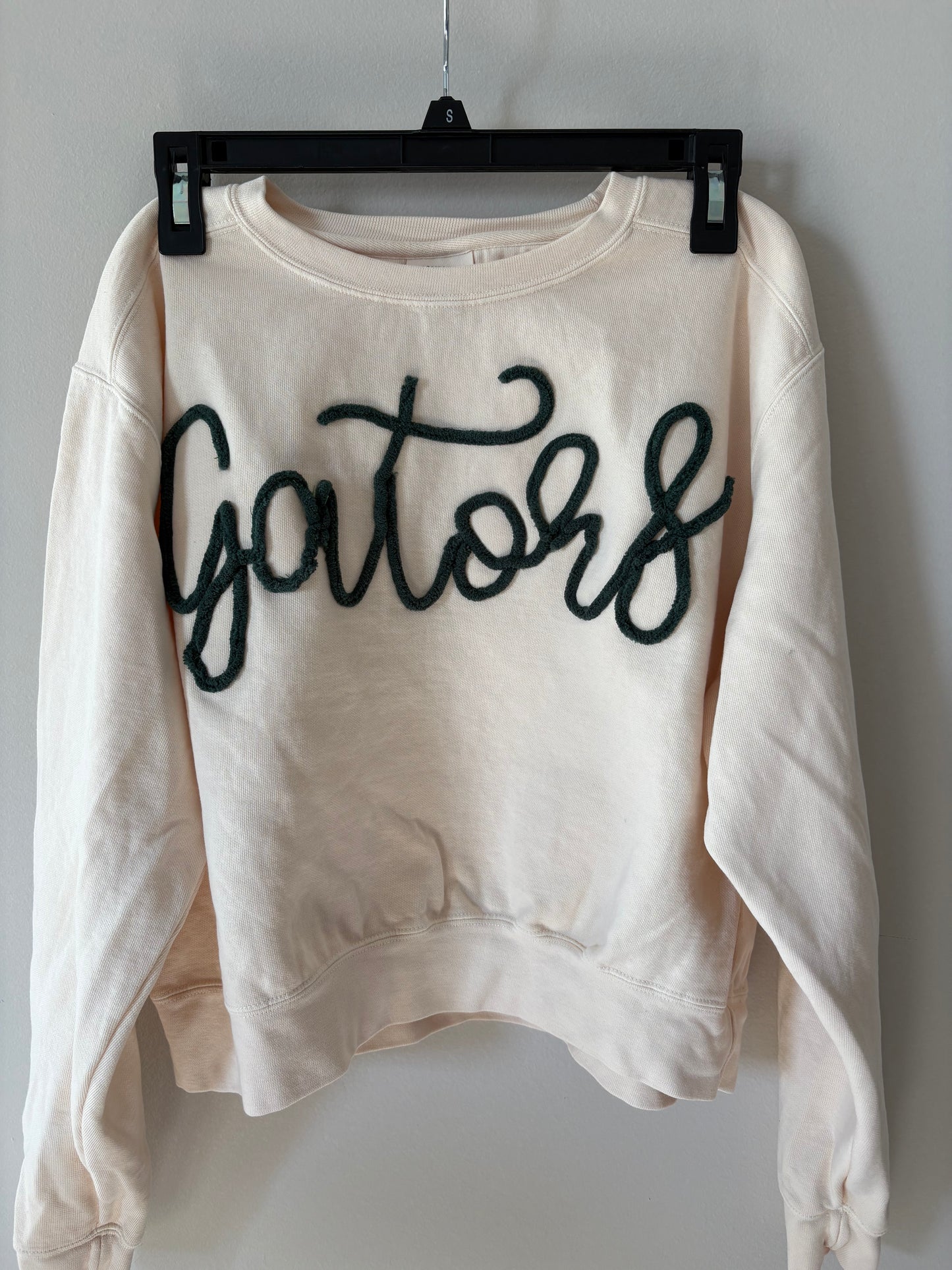 "Gators" Yarn Embroidery Crew Neck Sweatshirt