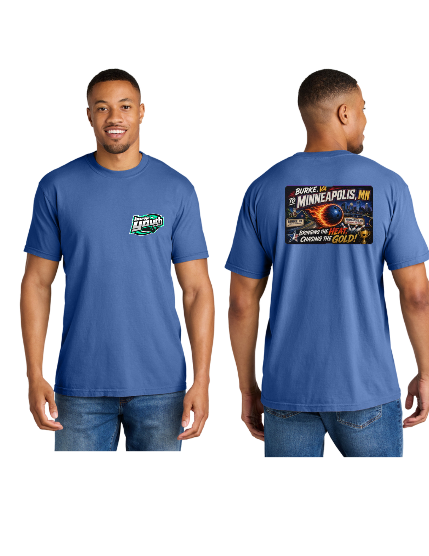 T-Shirt, Short Sleeve, Blue