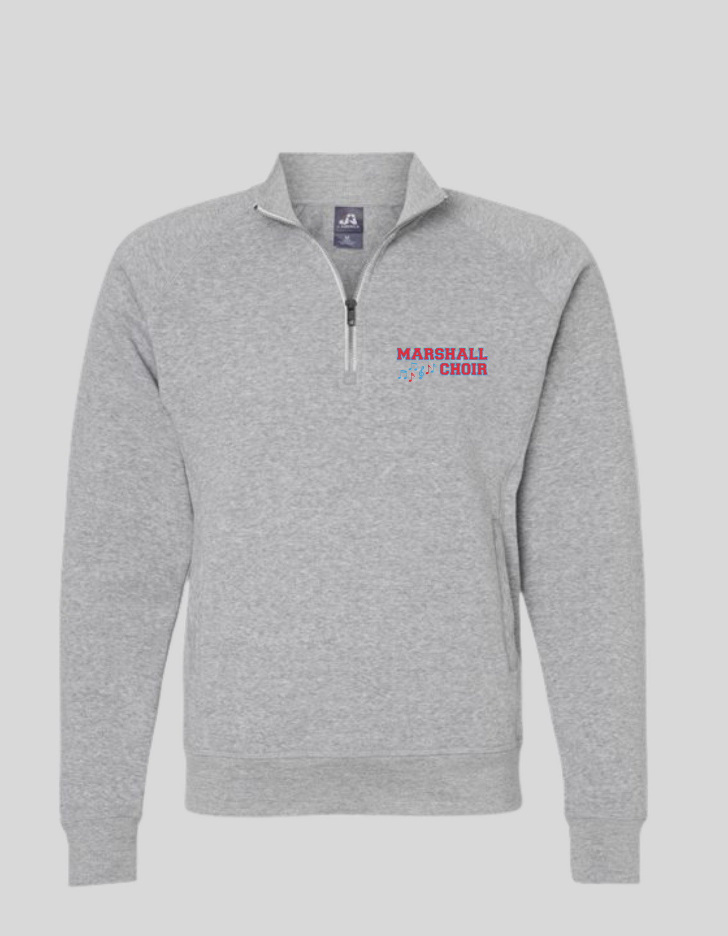 Quarter Zip Sweatshirt- Grey
