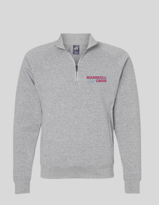 Quarter Zip Sweatshirt- Grey
