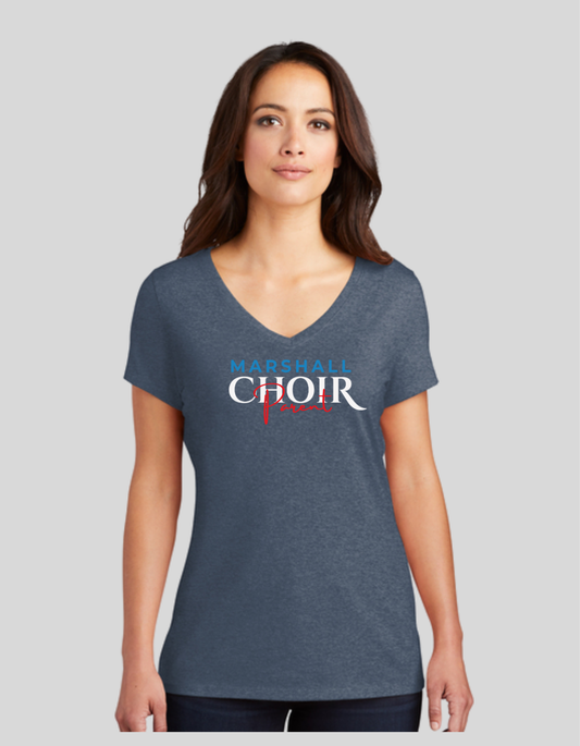 Women's V Neck-Tri-Blend Parent T-shirt