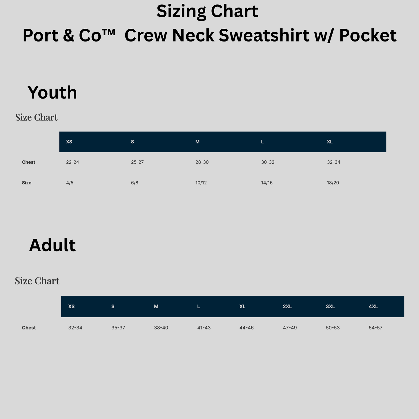 Port & Co™  Crew Neck Sweatshirt w/ Pocket