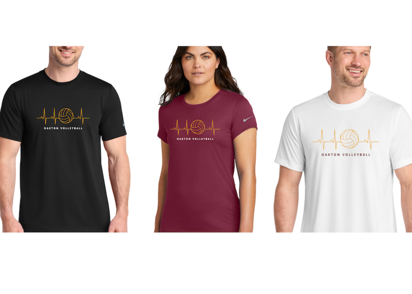 Nike Unisex & Women's T-shirt: White, Black or Maroon