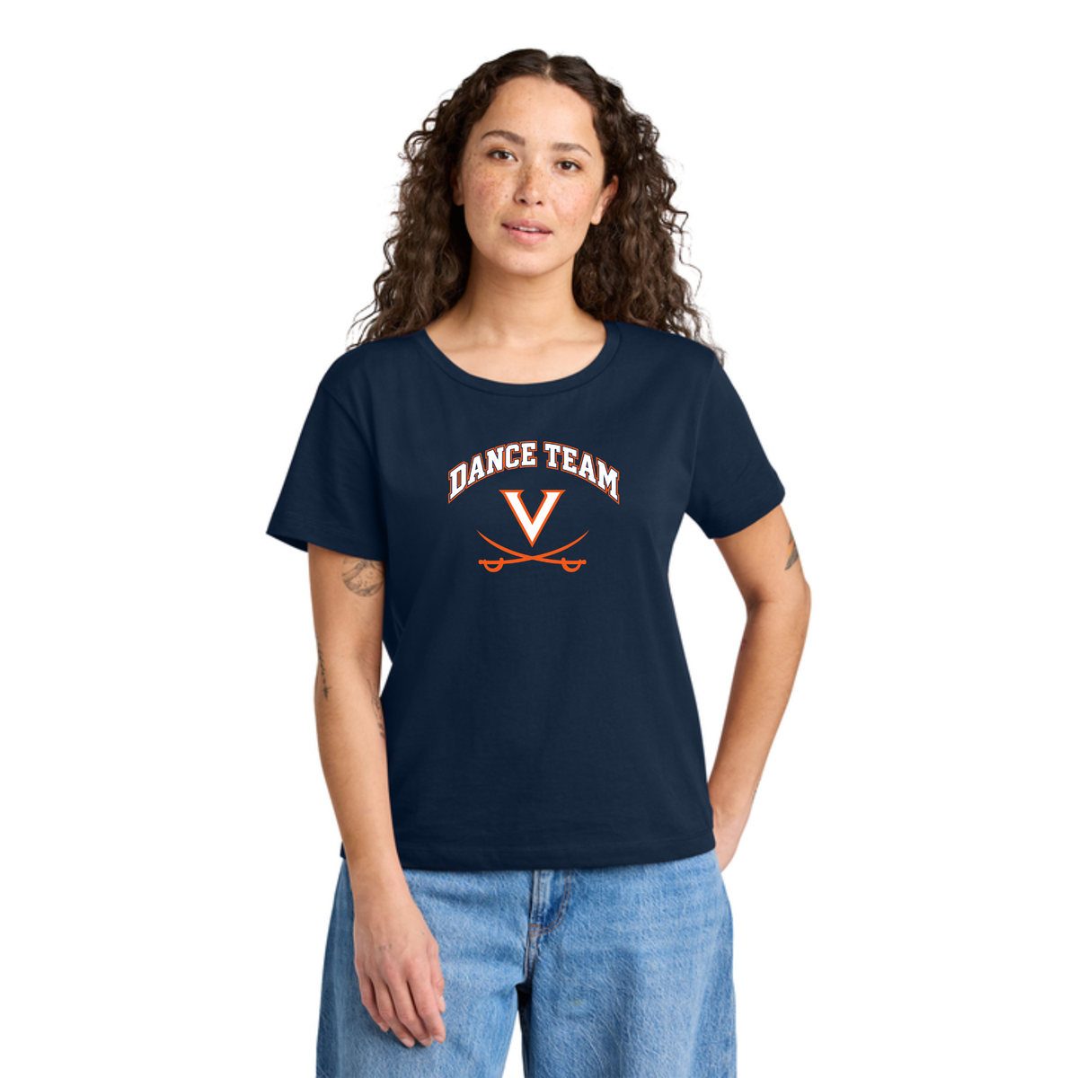 Women’s Scoop Neck Tee: Navy