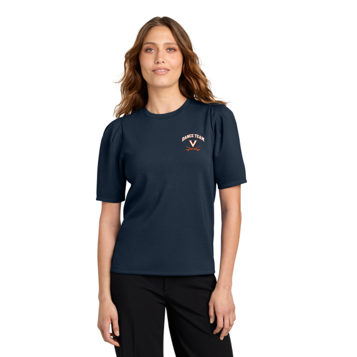 Women’s Short Sleeve Lite Spacer Top: Navy