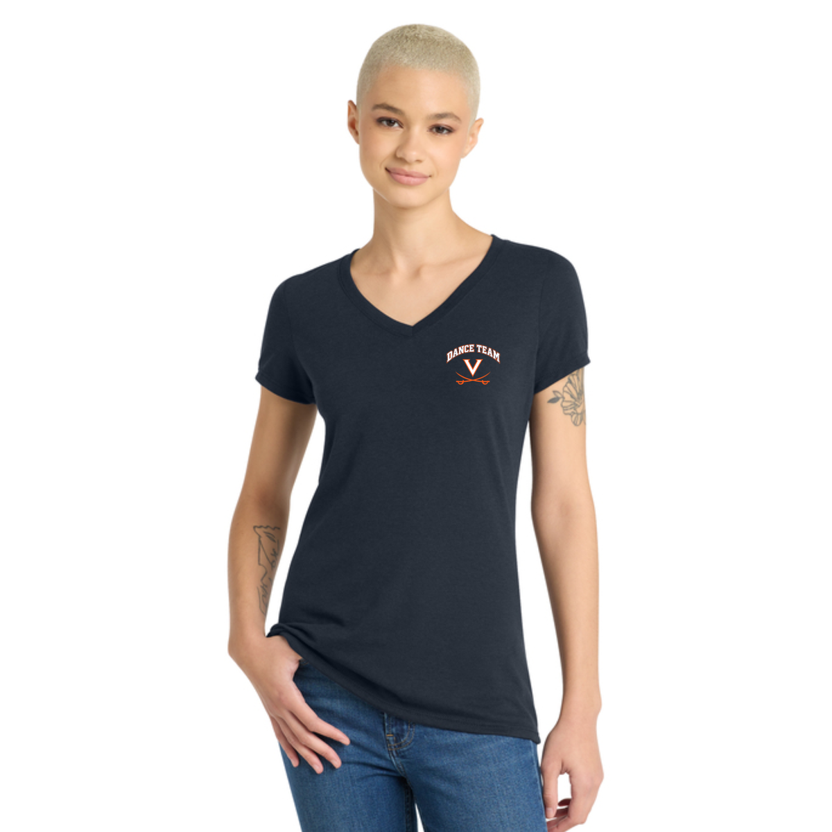 Women’s Perfect Tri® V-Neck Tee: Navy