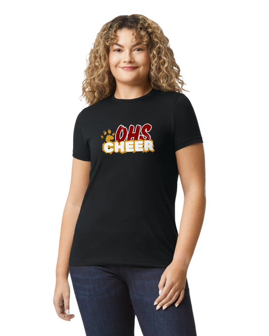 JV- Ladies' Black Short Sleeve T-shirt: Crew Neck