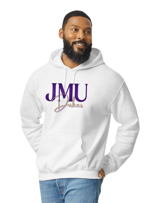 White JMU Hoodie Sweatshirt